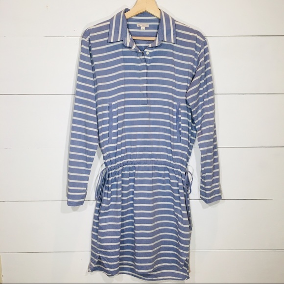GAP Dresses & Skirts - GAP Chambray Striped Blouse Dress Women’s SMALL